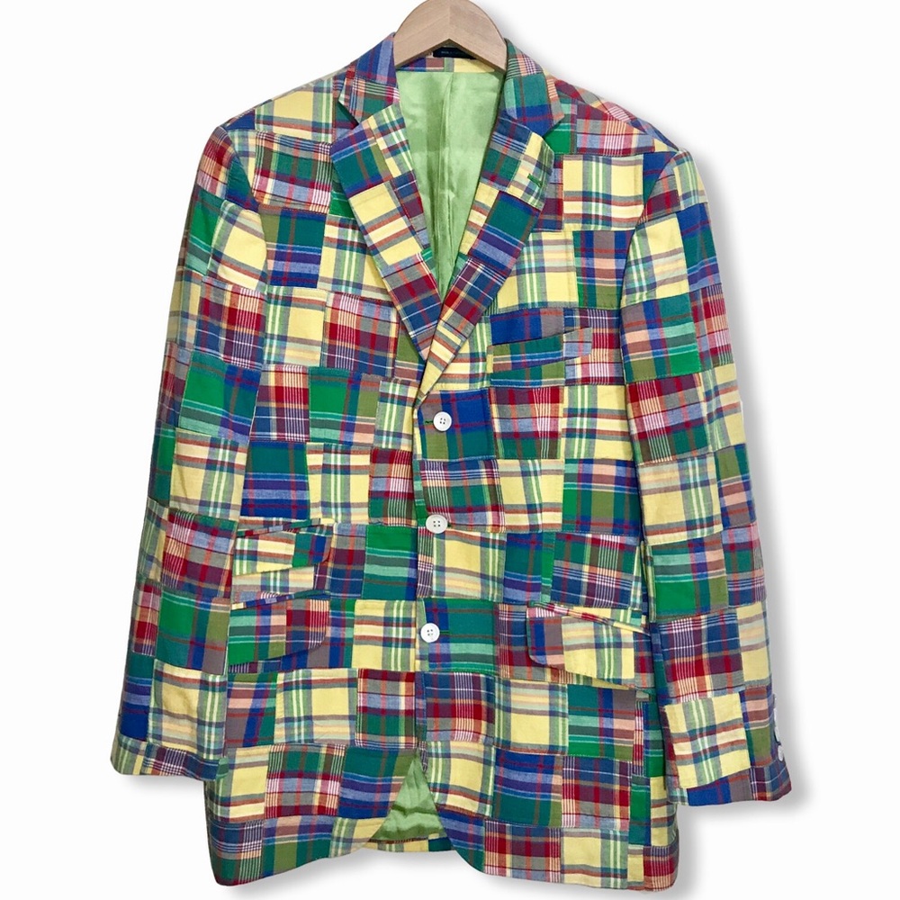 Vintage LILLY PULITZER Madras Plaid Blazer